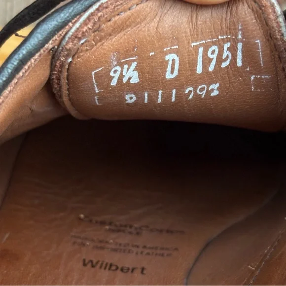 Allen Edmonds Wilbert Leather Mens 9.5 D Oxford Moc Shoes Like New - Picture 8 of 11